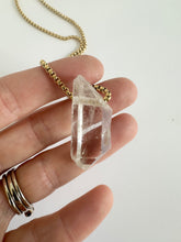 Load image into Gallery viewer, Raw Clear Quartz Neclace
