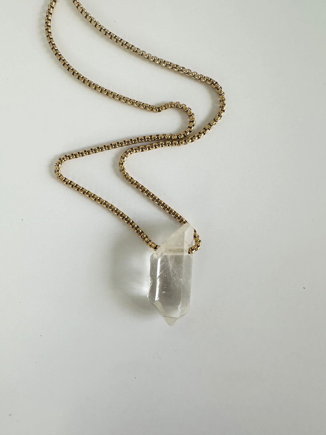 Raw Clear Quartz Neclace